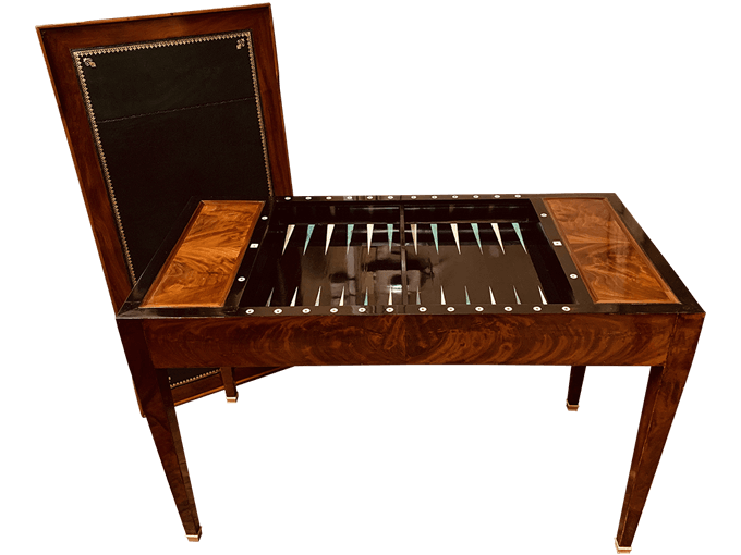Après restauration. Table à jeux d'époque Charles X Après restauration. Table à jeux d'époque Charles X
